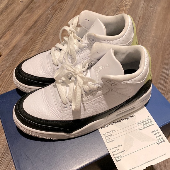 Jordan 3 retro fragment U.S. Men’s size 5 - Picture 3 of 4